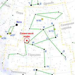 Геркулес на звездной карте