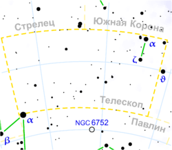 Телескоп на звездной карте