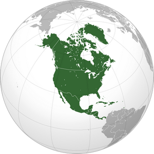 Северная Америка на карте