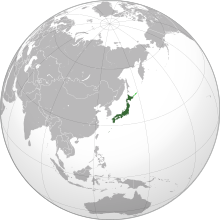 Japan on map