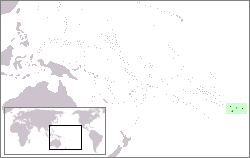 Острова Питкэрн на карте