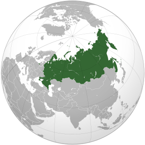 Russia on map