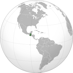 Guatemala on map