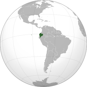 Ecuador on map