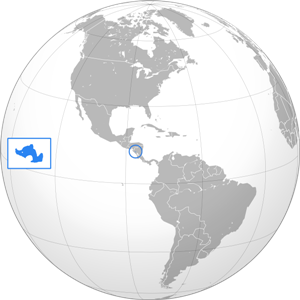 Манагуа - озеро на карте
