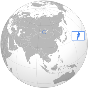Хубсугул - озеро на карте